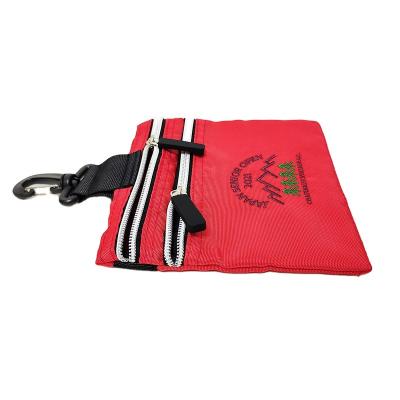 China Factory Wholesale Custom Durable Quality Portable Golf Pouch Professional Logo Zipper Bag Golf Tee Bag for sale