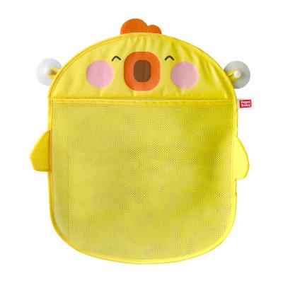 China Eco-Friendly Bathtub Toy Organizer Baby Bathroom Hanging Mesh Toy Storage Bag Folding Water Kid's Bath Net for sale