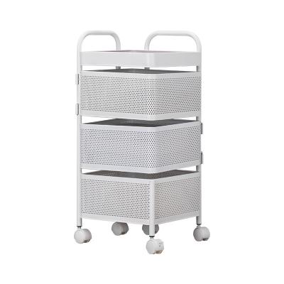 China 360 Degree Sustainable Rotating Multi Layer Household Function Kitchen Organizer Basket Shelf Fruit And Vegetable Storage Rack for sale