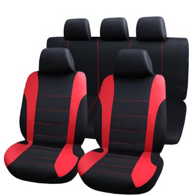 China 9pcs Sports For 5 Seat Polyester Fabric Washable Car Seat Covers For Universal Car for sale