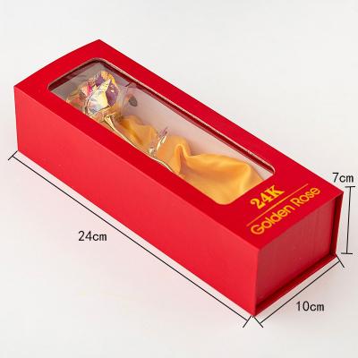 China Beautiful 24k gold foil gold colored roses rose creative gift box gift makers selling valentine's day activities for sale