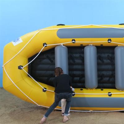 China Raft park CE PVC material inflatable boat 4m whitewater river raft rafting boat for sale