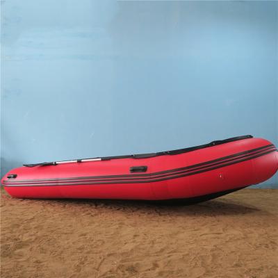 China Rowing Boats Factory Boat PVC Inflatable Flying Rowing Boat With Outboatd Motor for sale