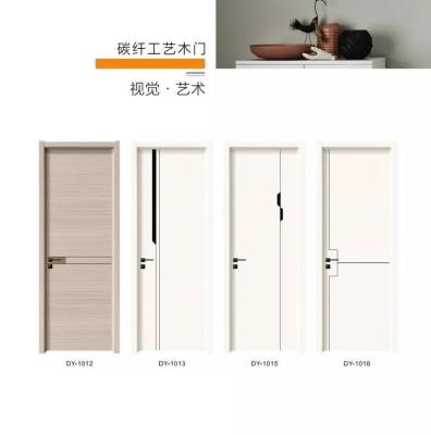 China Waterproof WPC Toilet Door / PVC Door Bathroom Door Skin Material Design for sale