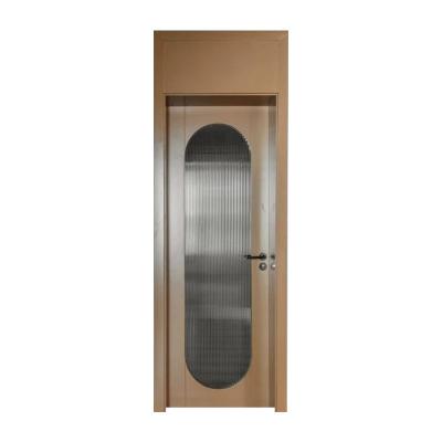 China sound insulation mdf pvc door puertas french waterproof bathroom door for interior for sale