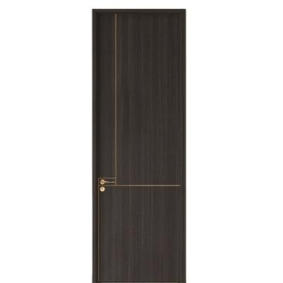 China Good Quality Modern New Arrivals Customized Size Black PVC Wood Bathroom Door Panels for sale