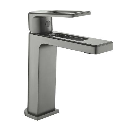 China Faucets Aifol Handle Basin Brass Faucet Metered Bathroom Faucet for sale