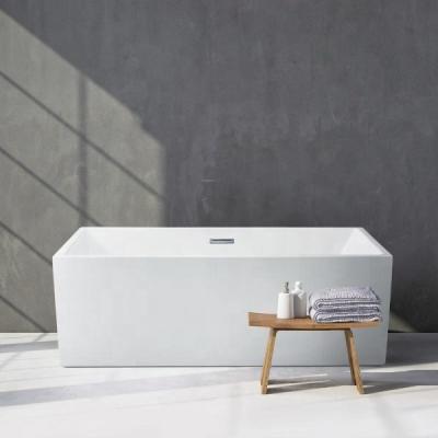 China New Design Three Side Bathroom Small Acrylic Skirted Tub Color Bathtubs Free Deep Soaking Indoor Bathtub for sale