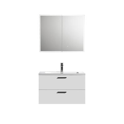 China 2021 ELSA Modern Modern 800 Mm 32 Inch Wall Mounted Single Sink Matt White Floating Bathroom Cabinet Vanity for sale