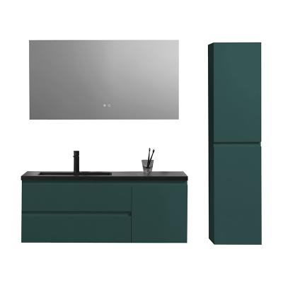 China Modern European Style Forrest 48 Inch 120 Cm Single Sink Folding Bathroom Cabinets for sale