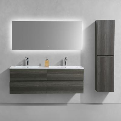 China Olina Modern 60 Inch Luxury Vanity Double Sink Hand Basin Furniture Antique Bathroom Cabinets For Hotels for sale