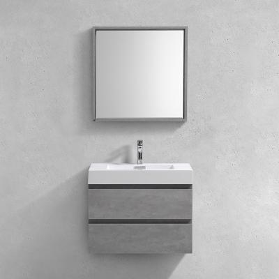 China 30 Inch Wall Hanging Hotel Bathroom Basin Modern Contemporary Lavabo Cabinet for sale