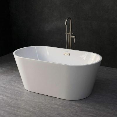 China Aifol Freestanding Modern Acrylic Short Freestanding Bath Tub Tub Bathroom Large Round Bathtub Luxury Sizes for sale