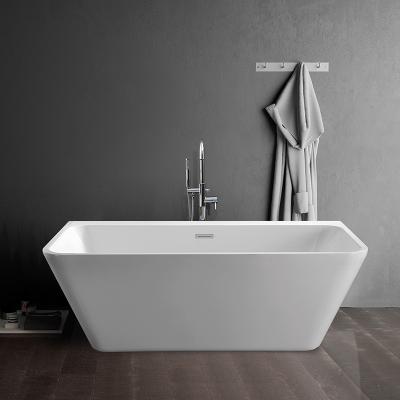 China Factory 1520mm Classic Three Side Adult Acrylic Stand Taizhou Skirted Bathtub Free Soaking Indoor Bathtub for sale