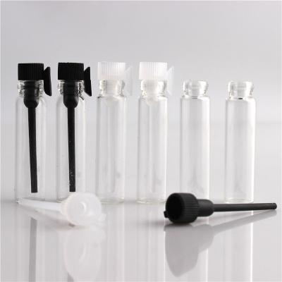 China Personal Care Mini Glass Perfume Small Sample Vials Bottle 1ml 2ml Empty Lab Perfume Test Tube Liquid Test Bottle for sale