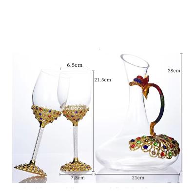 China New Classic/Postmodern New Arrival Wine Decanter Glass Set Borosilicate Glass Bottle Globe Set for sale