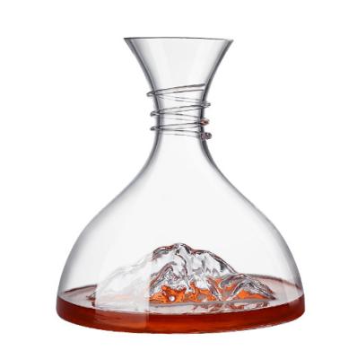 China New Hot Sale Classic/Postmodern Blown Iceberg Waterfall Iceberg Wine Decanter Custom Made Crystal Glass 100%Hand Factory Wholesale for sale