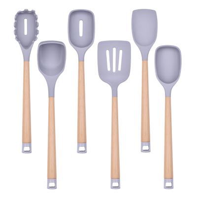 China 2022 Viable Amazon Product Kitchen Accessories Silicone Cooking Utensils 6Pcs Silicone Cookware Set Kitchen Utensil Set for sale