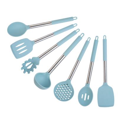 China Best Selling High Quality Viable Silicone Kitchen Utensil Silicone Utensil Set Products From Amazon for sale