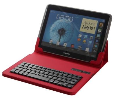 China Universal Android/IOS/Windows Tablet PC Accessories 10.1 inch Removable Bluetooth Keyboard Portfolio Leather Case Cover for sale