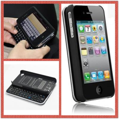 China Detachable Sliding Plastic Cover Portable Bluetooth Keyboard For Iphone 4 / 4S for sale