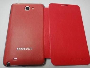 China Beautiful Breathable Iphone Protective Covers PU Red for Samsung I9220 for sale