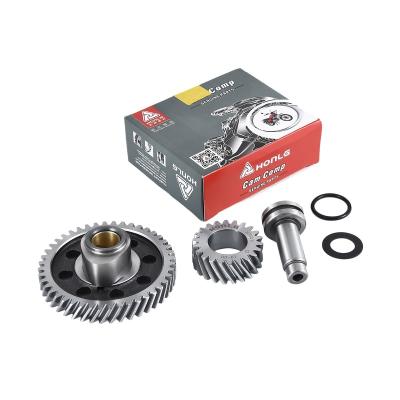 China 40Cr / Chilled Cast Iron Motorcycle Timing Gear For HONDA CG125 / CG150 Camshaft Kit for sale