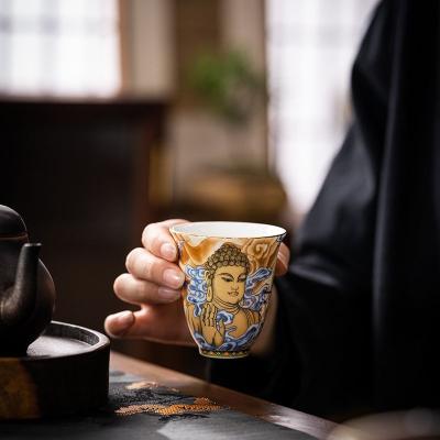 China Tea Set Viable Main House Kungfu Tea Cup Dunhuang Gift Tea Cup Ceramic Tea Cup Gift Box for sale