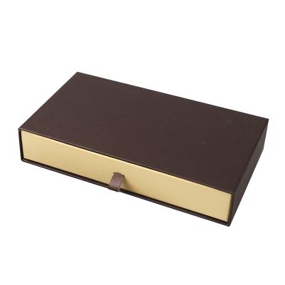 China Custom Recycled Materials Drawer Chipboard Box Packaging Sliding Drawer Gift Box With Logo for sale