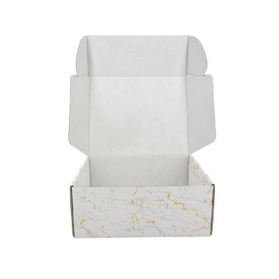 China DIY Style Recyclable Creative Simple Marble Gift Box Wrapping Paper Gift Bag Wrapping Paper Box Creative Gift Packaging Box for sale