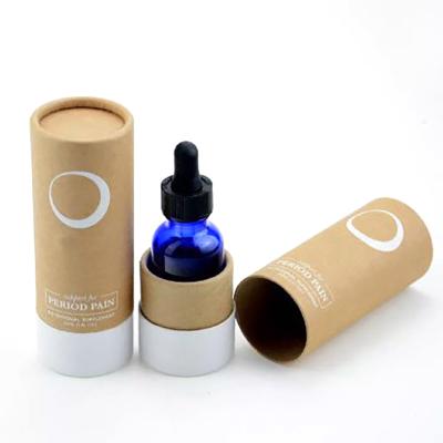 China Recyclable Packaging Kraft Black 50ml Skin Care Perfume Bottle Paper Bottle Packaging for sale