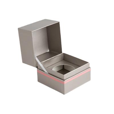 China Matt Silver Logo Recyclable Custom Luxury Small Paper Ring Box Gift Boxes For Rings for sale