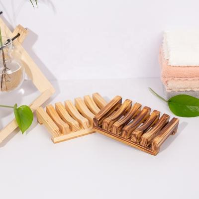 China Natural Wood Kitchen and Bathroom Wooden Soap Dish for Tray Holder for sale