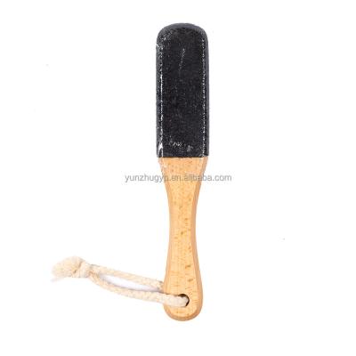 China Foot Care Foot Rub Exfoliate Rub Grinding Stone Feet Rubbing Foot Stone Calluses Pedicure Tools Pedicure Rub Wooden Foot File for sale