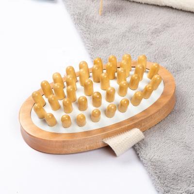 China All Natural Plant Custom SPA Natural Body Wood Slimming Brush Wooden Body Massager Wooden Bath Massage Tools for sale