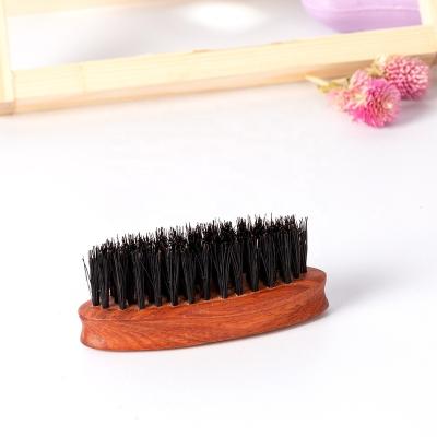 China Natural Beard Brush Boar Stiffen With Wooden Handle Beard Brush Custom Rosewood Beard Brush for sale