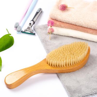 China Black Shaving Brush Factory Supply Long Handle Curve Wave Sweep Curved Hair Brush 360 Bristle Black Wave Brush for sale