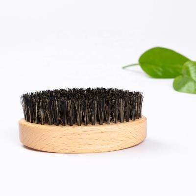 China Shaving Brush Wooden Beard Brush Custom Boar Stiffen Natural Customizable OPP Bag Customized Wooden Packaging + Beard Care Products Boar Hair for sale