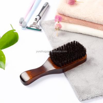 China Top Selling Natural Custom Fashionable OEM Wooden Beard Brush Shaving Brush Men Wooden Beard Brush for sale