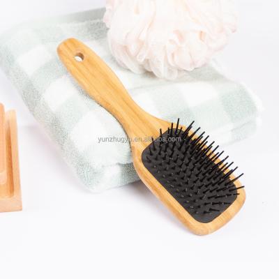 China For Home Use Professional Natural Airbag Nail Cushion Hairbrush OEM Natural Wood Comb Beech Wooden Comb for sale