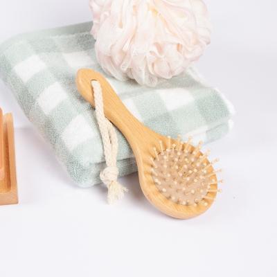 China For Detangling Eco-friendly Bamboo Massage Home Use Hair Comb Brush Wooden Airbag Comb for sale