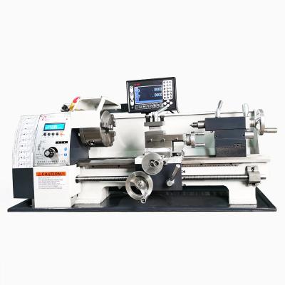 China Building Material Shops WM210V Bench top mini lathe machine Liquid crystal digital ruler metal lathe machine for sale