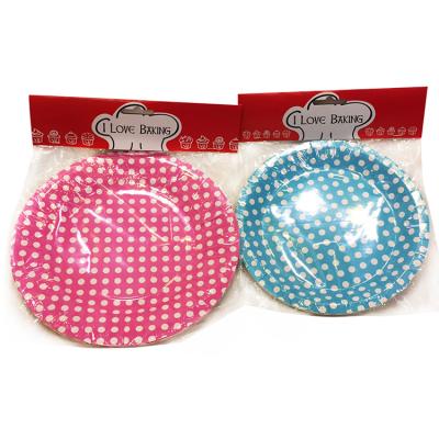 China Cheap Personalized Polka Dots Design Halloween Theme Party Paper Plate Manufacturers Standard Sizes Eco-Friendly Disposable for sale