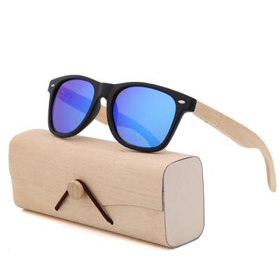 China Fashion Sunglasses 2022 Wholesale Women Fashion Gafas UV400 Polarized Shades Pilot Eyewear Natural Bamboo Frame Handmade Wooden Sunglasses for sale