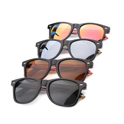 China Fashion Sunglasses 2022 Women Fashion Gafas UV400 Polarized Eyewear Bamboo Clear Frame Sun Glasses Handmade Bamboo Temple Sunglasses for sale