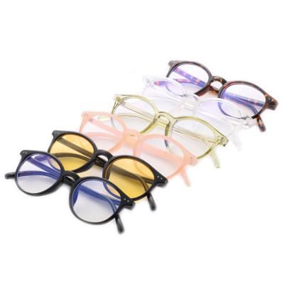 China 2022 Retractable Custom Logo Wholesale Presbyopic TR90 Frame Anti Blue Light Reading Glasses Shape Round Reading Glasses for sale