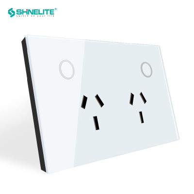 China Tuya Smart WIFI Power Point Residential/Multipurpose Dual AU Wall Socket for Smart Home for sale