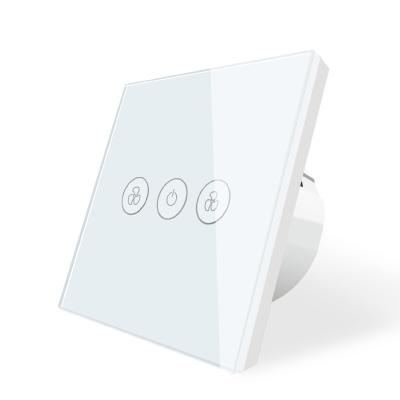 China Wifi Ligth Switch Socket With Alexa/Home Home WIFI Touch Speed ​​Fan Smart Lamp Switch EU/UK Tuya/Alexa/Google Google for sale