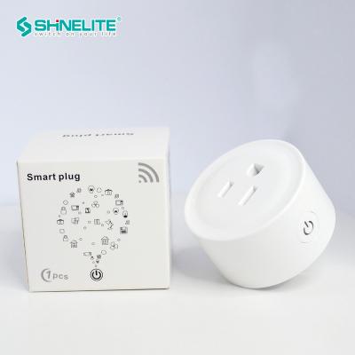 China Modern Simple Hot Sale USA Tuya Alexa Google Home WIFI Socket Voice Control Smart WIFI Wireless Socket For Smart Home for sale