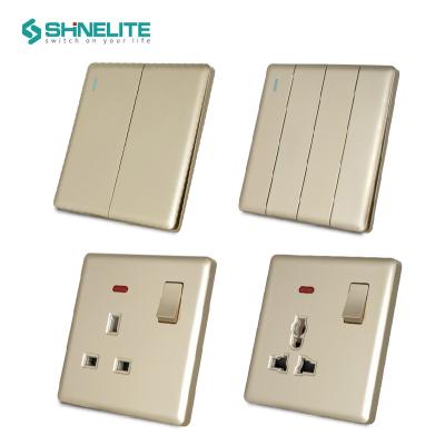 China Plastic redesigned plastic glass acrylic paint plate 1 strip wall super thin lamp switch for sale